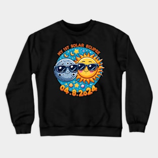 My Total Solar Eclipse April 8 2024 Toddler Crewneck Sweatshirt